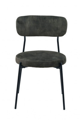 Buttercup Farm Stackable Glenn Dining Chairs (Pack Of 2) - Velvet - L52 X W52 X H78 Cm - Dark Green - image 1
