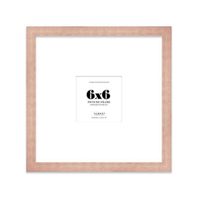 "6X6"" Bronze Picture Frame - 6X6"" Square Frame With 3X3"" Mount For 6X6""/3X3"" Pictures Art Deco Style Room Decor, 1 Pack" - image 1