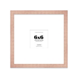 "6X6"" Bronze Picture Frame - 6X6"" Square Frame With 3X3"" Mount For 6X6""/3X3"" Pictures Art Deco Style Room Decor, 1 Pack"