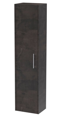 Hudson Reed Juno Wall Hung Tall Storage Cabinet With Soft Close Door, Metallic Slate, 1433 X 350 mm - image 1