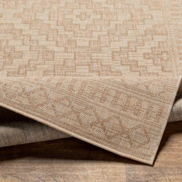 Livabliss Tuareg-Global Beige Ivory Graphic In- & Outdoor Jute-Look Rug 160 X 213 Cm Easy Care, Non Shedding - thumbnail 4