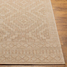 Livabliss Tuareg-Global Beige Ivory Graphic In- & Outdoor Jute-Look Rug 160 X 213 Cm Easy Care, Non Shedding - thumbnail 5