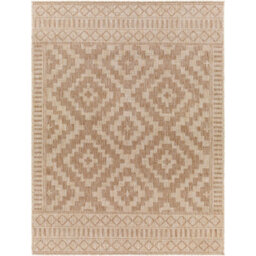 Livabliss Tuareg-Global Beige Ivory Graphic In- & Outdoor Jute-Look Rug 160 X 213 Cm Easy Care, Non Shedding - thumbnail 1