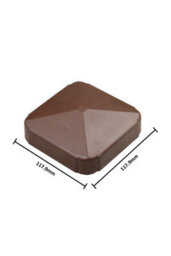 Pack Of 8 - Chestnut Brown Decorative Composite Upvc Flat Caps - 10.25 Each - thumbnail 2