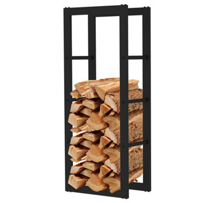 Amos Small Firewood Log Holder Black - image 1