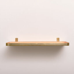 Melody Maison Gold & Peach Enamelled Metal Wall Shelf - 50Cm - thumbnail 6