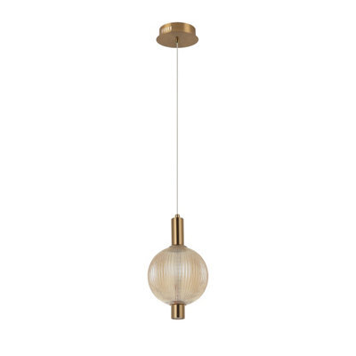 Luminosa Lighting Luminosa Lenti Slim Pendant Ceiling Light Brass 3000K Warm White - image 1