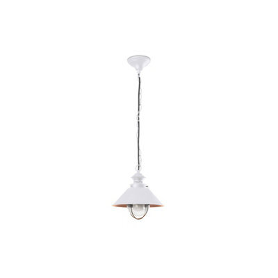 Luminosa Lighting Luminosa Ntica 1 Light Small Outdoor Ceiling Pendant Light White, Copper, E27 - image 1