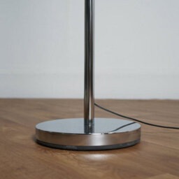 Valuelights Charles Chrome Floor Lamp With White Drum Shade - thumbnail 2