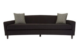 Orsina Sturdy Black Dimity Fabric 3 Seat Sofa, Stylish Mid Century Sofa For Bedroom, Comfortable 3 Seater Sofa - thumbnail 6