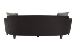 Orsina Sturdy Black Dimity Fabric 3 Seat Sofa, Stylish Mid Century Sofa For Bedroom, Comfortable 3 Seater Sofa - thumbnail 4