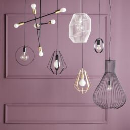 GoodHome Monzoni Satin Black Gold Effect 6 Lamp Pendant Ceiling Light, (Dia)515mm - thumbnail 5