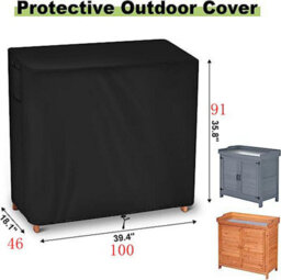 Waterproof Glass Outdoor Table Covers For Patio Fire Pits, Coffee Tables, Cube Garden Furniture, Uv Resistant - thumbnail 2