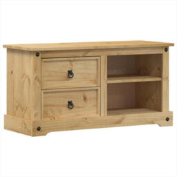 Berkfield Tv Cabinet Corona 100X40X52 Cm Solid Wood Pine - thumbnail 2