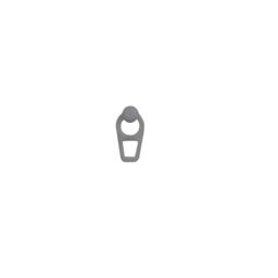 GoodHome Nisis Plastic White Matt Curtain Hook, (L)24mm, Pack Of 20 - thumbnail 3