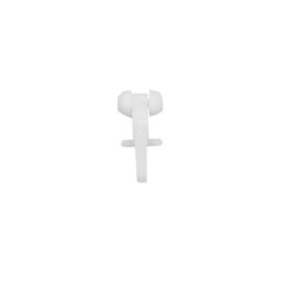 GoodHome Nisis Plastic White Matt Curtain Hook, (L)24mm, Pack Of 20 - thumbnail 4