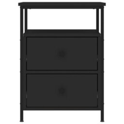 Berkfield Bedside Cabinets 2 Pcs Black 44X45X60 Cm Engineered Wood - thumbnail 6