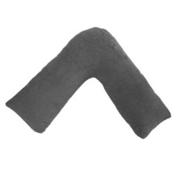 Lancashire Textiles V Shaped Pillow Teddy Fleece, Hollowfibre Filling, Supportive Pillow