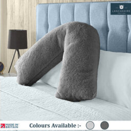Lancashire Textiles V Shaped Pillow Teddy Fleece, Hollowfibre Filling, Supportive Pillow - thumbnail 4