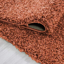 Wadan 120X170Cm Terracotta Shaggy Rug, Rectangular Soft Touch Thick Pile Modern Area Rug, Rugs For Living & Bedroom Non Shedding - thumbnail 3