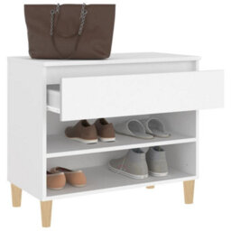 Berkfield Shoe Cabinet White 70X36X60 Cm Engineered Wood - thumbnail 5