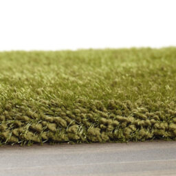 Olive Plain Rug, Anti-Shed Shaggy Rug With 50mm Thickness, Modern Luxurious Rug For Bedroom, & Diningroom-67 X 200Cm (Runner) - thumbnail 4
