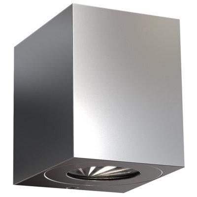 Nordlux Canto Outdoor Stainless Steel Wall Light Weatherproof Silver,mains Led - image 1