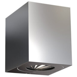 Nordlux Canto Outdoor Stainless Steel Wall Light Weatherproof Silver,mains Led