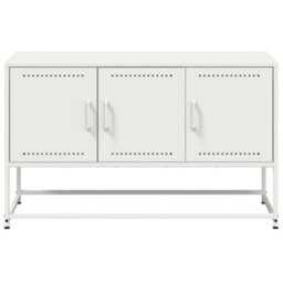 Berkfield Industrial Tv Cabinet White 100.5X39X60.5 Cm Steel - thumbnail 6