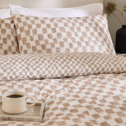 HÖEM Hoem Nyhavn Checkerboard Reversible Duvet Cover, Super King - thumbnail 3