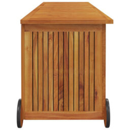 Berkfield Garden Storage Box With Wheels 150X50X58 Cm Solid Wood Acacia - thumbnail 5