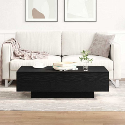 Berkfield Coffee Table Black Oak 100X30X36,5 Cm Engineered Wood - image 1
