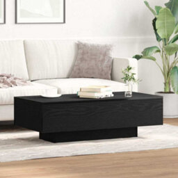 Berkfield Coffee Table Black Oak 100X30X36,5 Cm Engineered Wood - thumbnail 4