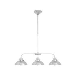 Orsina Chrome 3 Pendant Ceiling Light, Industrial Style Hanging Light With Chrome Finish, Pendant Lamp - thumbnail 1