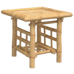 Walplus Side Table 45X45X45 Cm Bamboo For Living Rooms, Bedrooms, Hallways - thumbnail 5