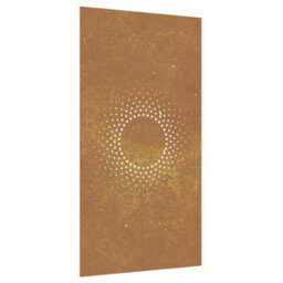 Walplus Garden Wall Decoration 105X55 Cm Corten Steel Sun Design - thumbnail 2