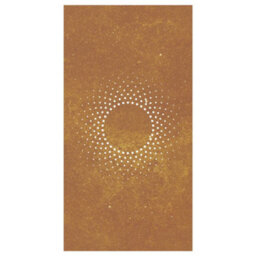 Walplus Garden Wall Decoration 105X55 Cm Corten Steel Sun Design - thumbnail 4