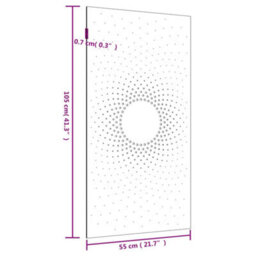 Walplus Garden Wall Decoration 105X55 Cm Corten Steel Sun Design - thumbnail 8