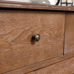 Melody Maison 7 Drawer Dark Wood Chest Of Drawers & Pair Of 3 Drawer Bedside Tables - Ashwell Range - thumbnail 4