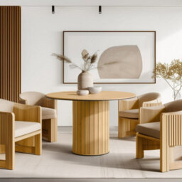 Arte  Rotto 9 Dining Table 120Cm Oak Vincenza - Curved Design For Modern Gatherings - thumbnail 6