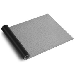 Floordirekt Siena Vinyl Polyester Kitchen Runner Mat Non Slip Waterproof Uv Resistant Indoor Outdoor Balcony Grey 90 X 100 Cm - thumbnail 1