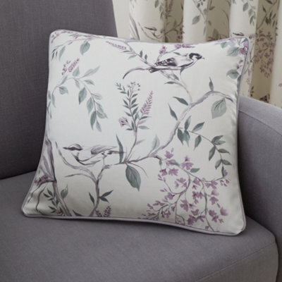 Dreams & Drapes Jazmine Hand Painted Floral Print 100% Cotton Filled Cushion - image 1