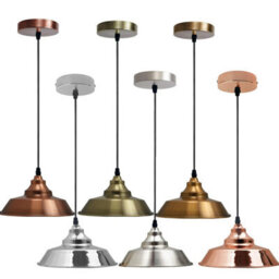 Pendant Light 22Cm French Gold E27 Metal Ceiling Light For Home Office Cafe And Restaurant - thumbnail 9
