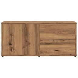 Berkfield Tv Cabinet Artisan Oak 80X34X35.5 Cm Engineered Wood - thumbnail 4