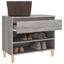 Berkfield Shoe Cabinet Grey Sonoma 70X36X60 Cm Engineered Wood - thumbnail 5
