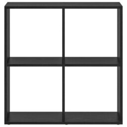 Berkfield Book Cabinet Black Oak 69.5 X 29 X 69.5 Cm Engineered Wood - thumbnail 5