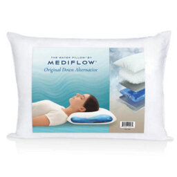 Mediflow Original Down Alternative Water Pillow Adjustable Waterbase Neck Support, Hypoallergenic Fibre Fill, 50 X 70Cm - thumbnail 1