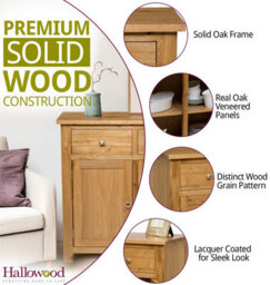 Hallowood Furniture Waverly Oak Small Sideboard - thumbnail 4