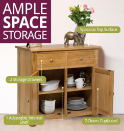 Hallowood Furniture Waverly Oak Small Sideboard - thumbnail 5