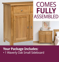 Hallowood Furniture Waverly Oak Small Sideboard - thumbnail 7